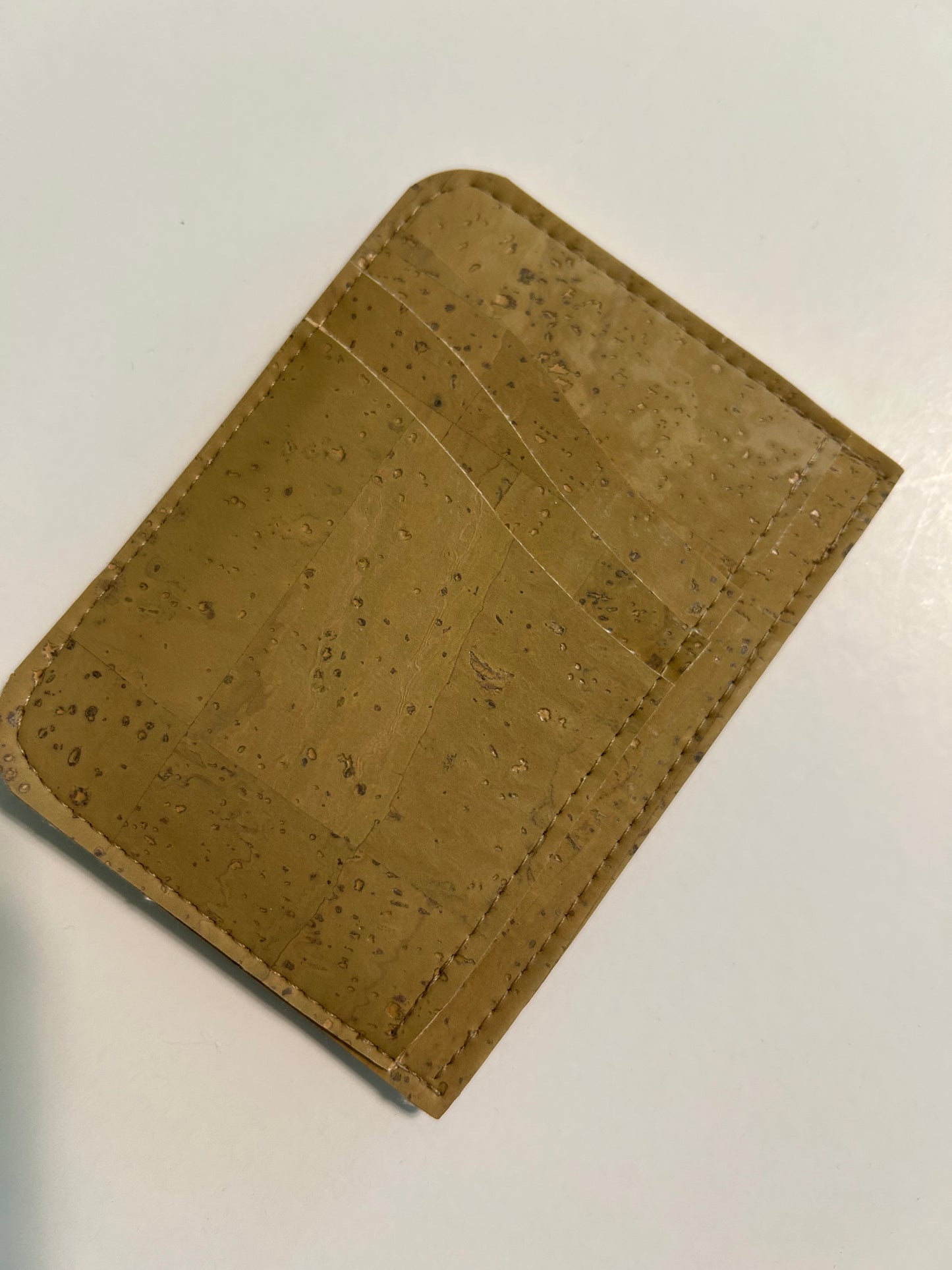 Minimalist wallet, tan cork