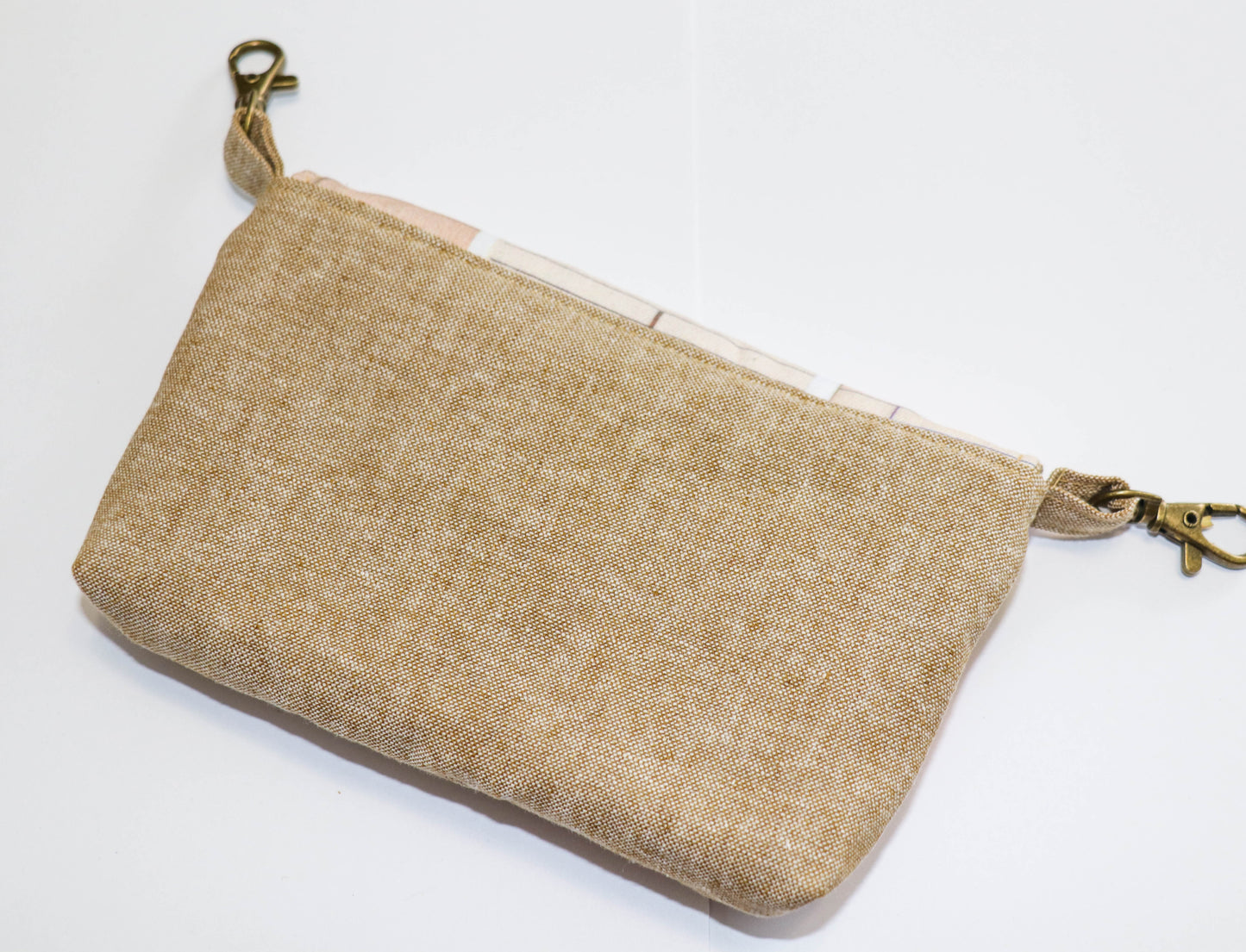 library cards belt loop pouch, back view