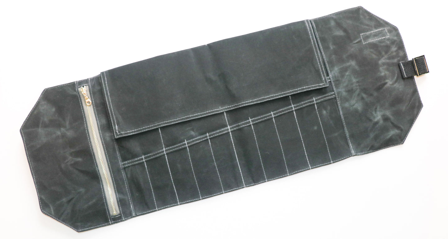black artist roll, inside view