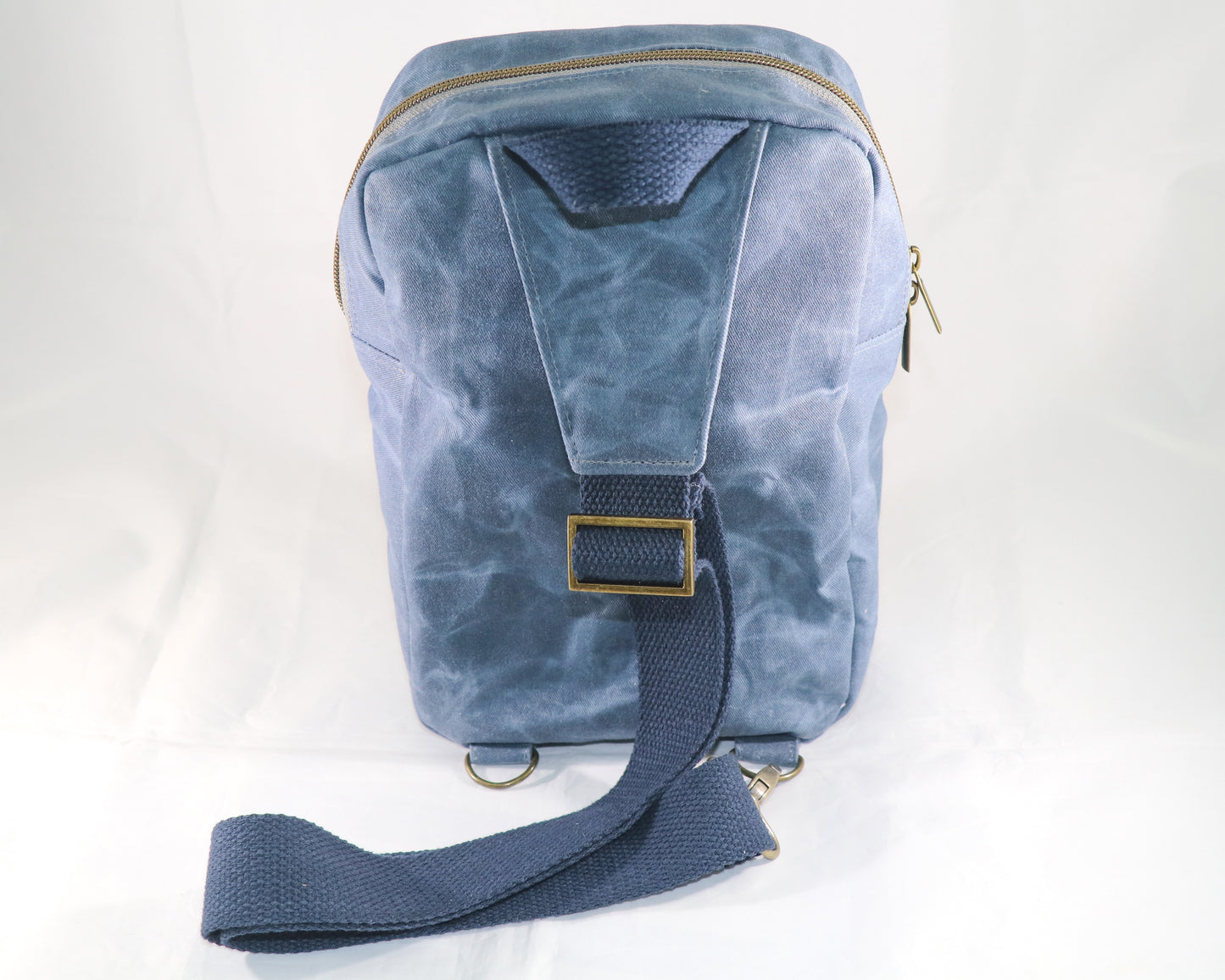 back view of sling backpack