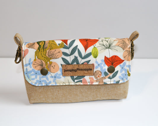 floral and kids belt loop pouch, front view