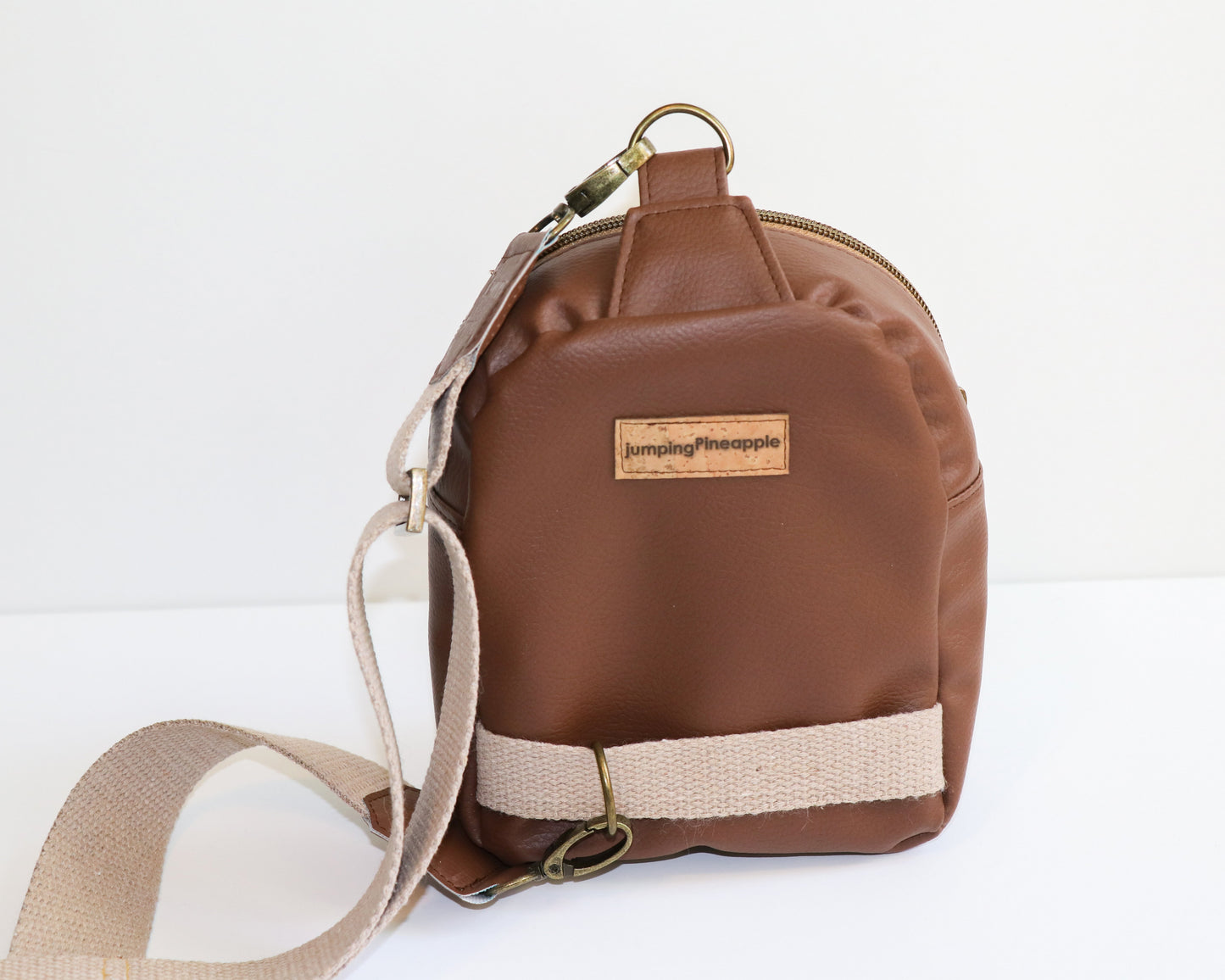 PB & J mini backpack sling, back view