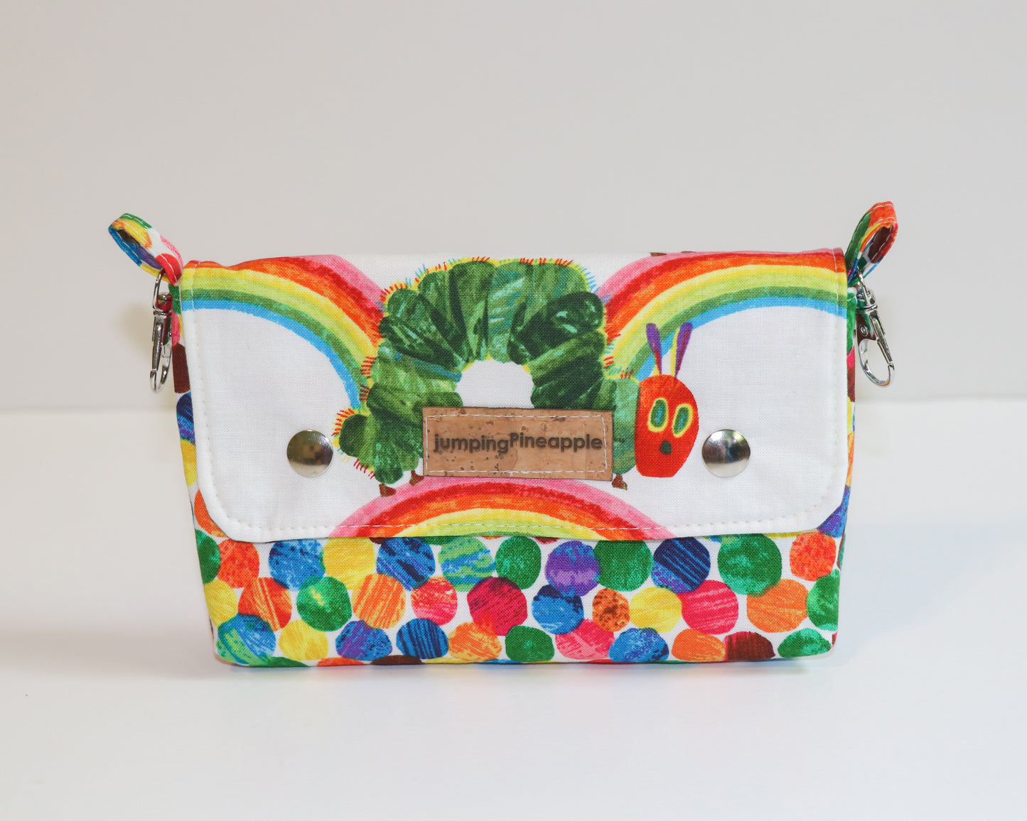 very hungry caterpillar belt loop pouch, front view